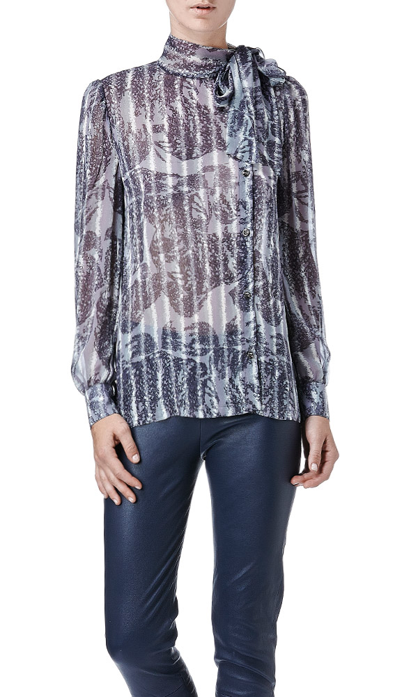 Neck Tie Blouse